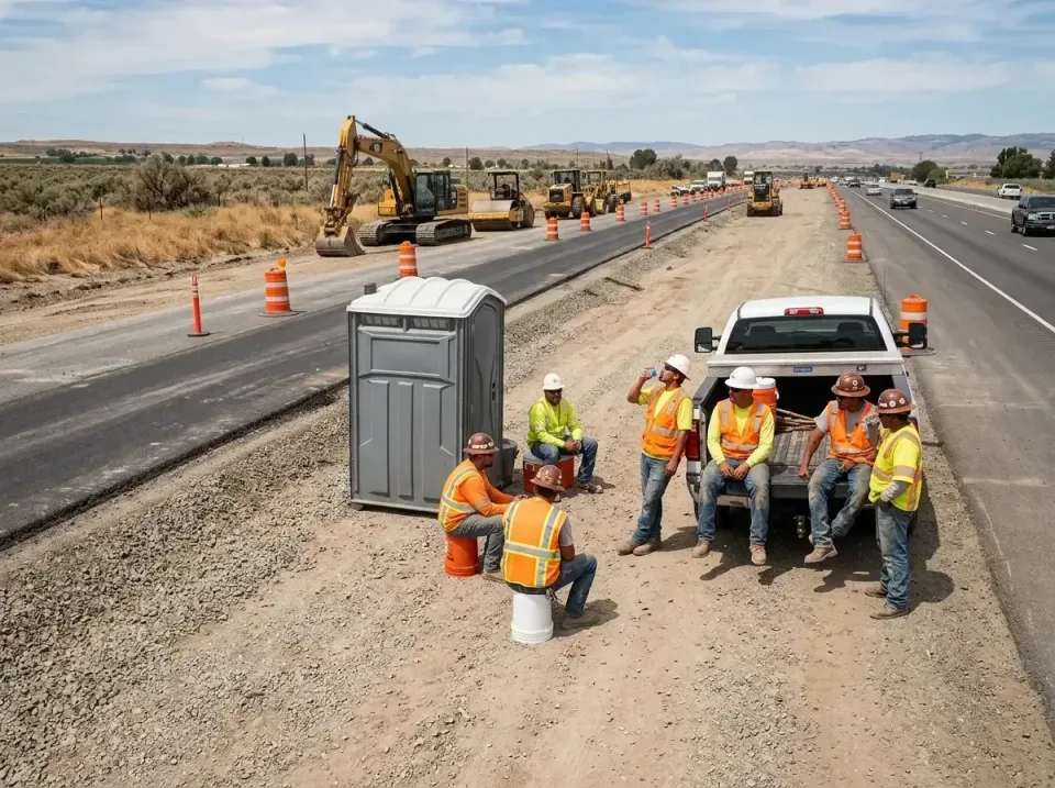 highway-road-construction-crew-007 — frequently asked questions, Porta Potty and Restroom Rentals in Ketchum, ID
